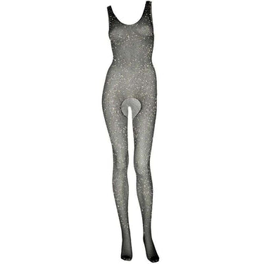 Bodystocking a Rete e Strass Aperto al Cavallo Leg Avenue Seduzione Elegante